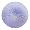 The Big One Velvet Round Throw Pillow Lilac