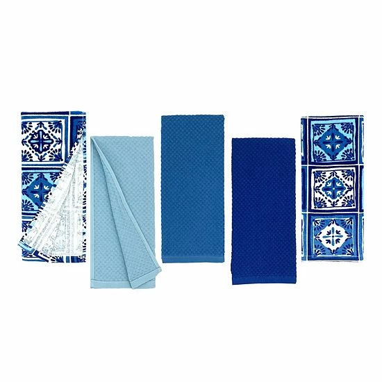 The Big One® Tile Print Kitchen Towel 5-pk. - Image 2