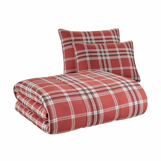 The Big One® Braxton Plaid Plush Reversible Comforter Set With Sheets - Image 2