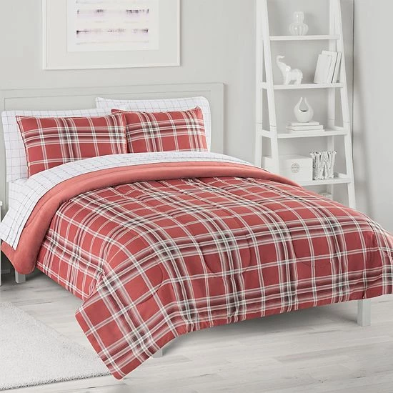 The Big One® Braxton Plaid Plush Reversible Comforter Set With Sheets - Image 6