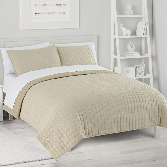 The Big One® Garment Washed Quilt Set With Shams Blue - Image 9