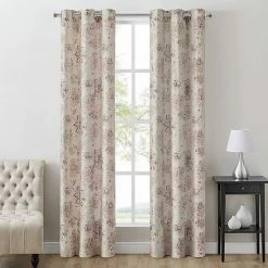 The Big One® 2-pack Sophia Floral Decorative Window Curtains Blush Sophia