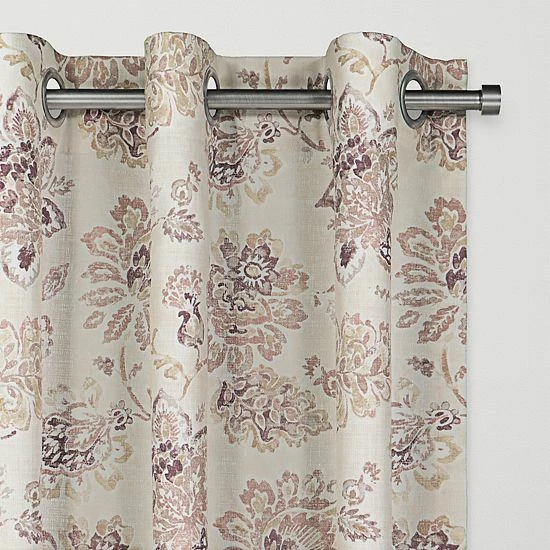 The Big One® 2-pack Sophia Floral Decorative Window Curtains Blush Sophia - Image 2