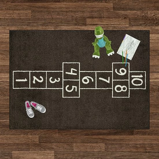 The Big One Kids™ Shag Hopscotch Washable Throw And Area Rug - Image 2
