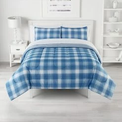 The Big One® Nolan Plaid Plush Reversible Comforter Set With Sheets