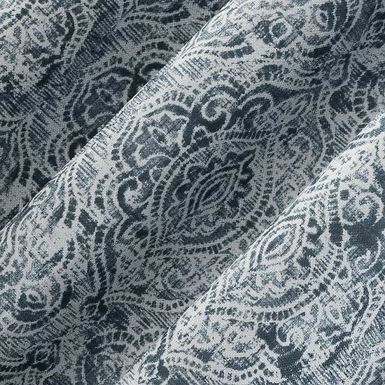 The Big One® Kentfield Medallion Room Darkening Valance Navy Blue - Image 3