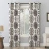 The Big One® Kentifield Medallion Print Room Darkening 2-pack Window Curtain Set Ecru