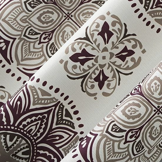 The Big One® Kentifield Medallion Print Room Darkening 2-pack Window Curtain Set Ecru - Image 3