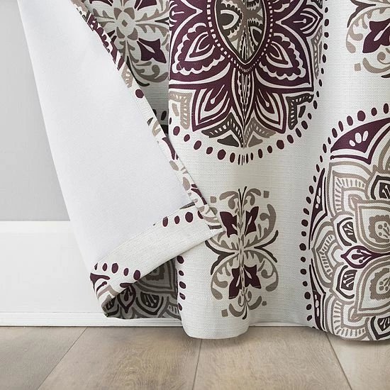 The Big One® Kentifield Medallion Print Room Darkening 2-pack Window Curtain Set Ecru - Image 4