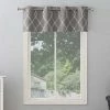 The Big One® Kentfield Embroidery Room Darkening Valance Gray