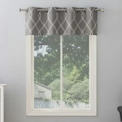 The Big One® Kentfield Embroidery Room Darkening Valance Gray