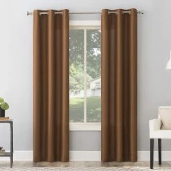 The Big One® 2-pack Raiden Solid Grommet Decorative Window Curtain Set