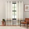 The Big One® Ivory Emile Stripe 2-Pack Window Curtain Set