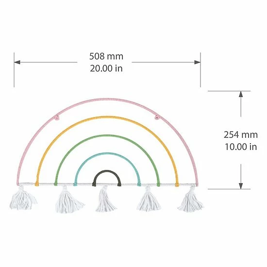 The Big One Kids™ Rainbow Tassel Wall Decor - Image 4