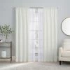 The Big One® 4-pack Vanessa With Willow Sheer Embroidery Window Curtain Set