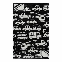 The Big One Kids™ Charcoal Vehicles Area Rug