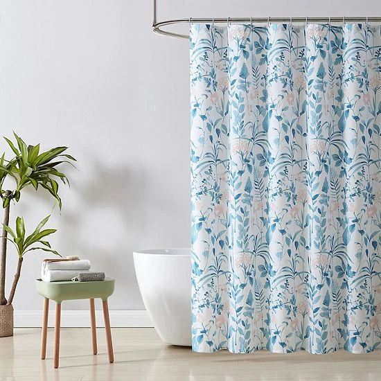 The Big One® Darby Floral Shower Curtain & Shower Curtain Hooks Set