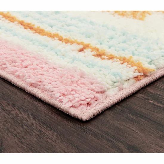 The Big One Kids™ Shag Crosses Washable Throw And Area Rug - Image 4