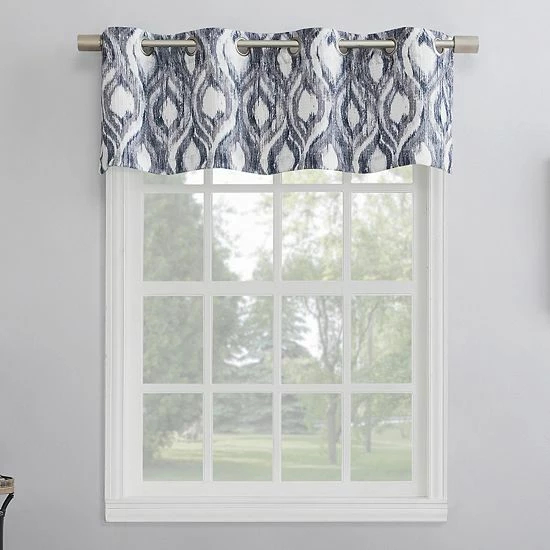 The Big One® Illona Ikat Ogee Grommet Curtain Valance