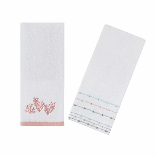 The Big One® Amelia 2-Pack Coral Hand Towel Set