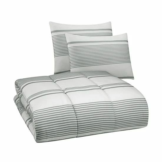 The Big One® Kaden Stripe Reversible Comforter Set With Sheets, Throw & Decorative Pillows - Image 3