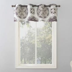 The Big One® Kentifield Medallion Print Room Darkening Valance Burgundy