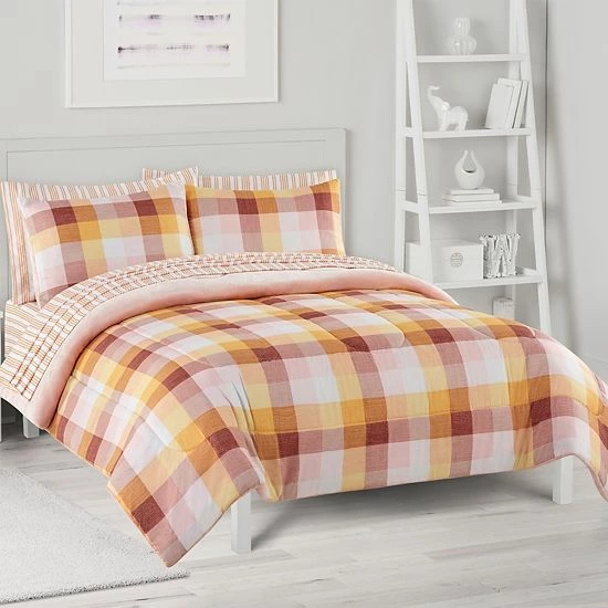 The Big One® Esme Plaid Plush Reversible Comforter Set With Sheets - Image 6