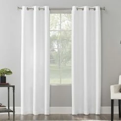 The Big One® 2-pack Raiden Solid Grommet Decorative Window Curtain Set Silver
