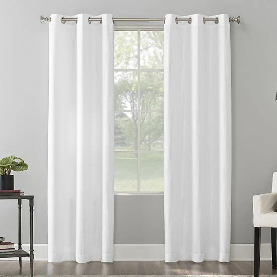 The Big One® 2-pack Raiden Solid Grommet Decorative Window Curtain Set Silver