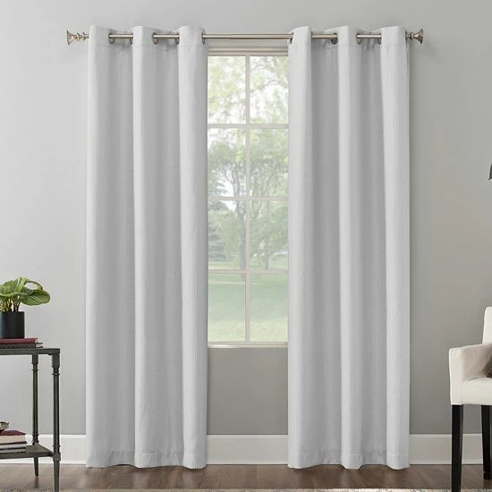 The Big One® 2-pack Raiden Solid Grommet Decorative Window Curtain Set Silver - Image 12