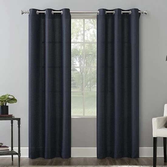 The Big One® 2-pack Raiden Solid Grommet Decorative Window Curtain Set Silver - Image 14