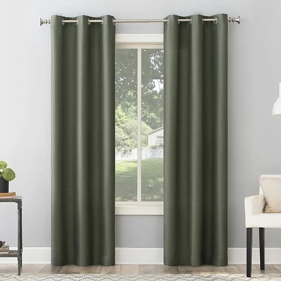 The Big One® 2-pack Raiden Solid Grommet Decorative Window Curtain Set Silver - Image 16