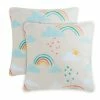 The Big One® Kids Plush 2-pack Throw Pillow Set White Floral Butterfly
