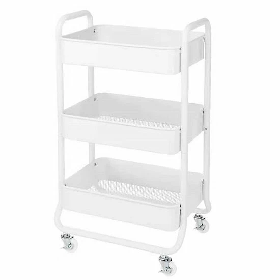 The Big One® 3-Shelf Rolling Cart Gunmetal - Image 2
