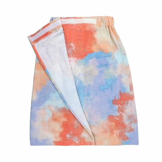 The Big One® Printed Bath Wrap Purple Tie Dye - Image 4