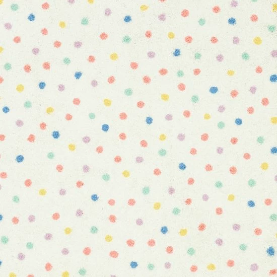 The Big One Kids™ Shag Dot Washable Throw And Area Rug Cream - Image 3