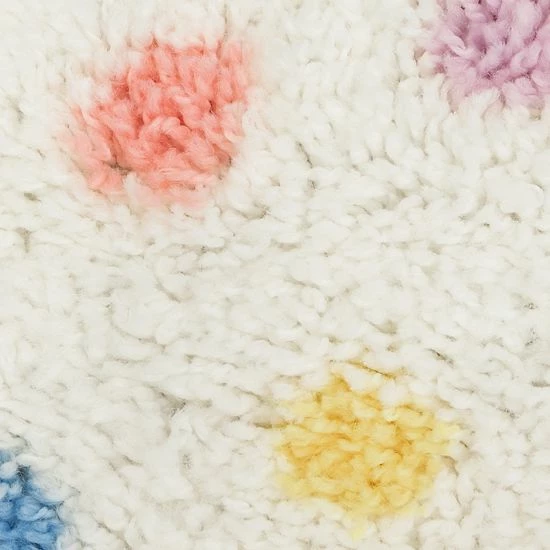 The Big One Kids™ Shag Dot Washable Throw And Area Rug Cream - Image 6