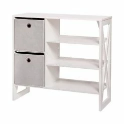 The Big One® 2-Drawer Storage Bookcase Black