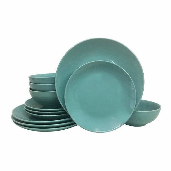 The Big One® Solid Coupe 12-pc. Dinnerware Set Grey - Image 5