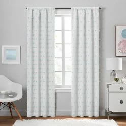 The Big One Kids™ 2-pack Tufted Dot Blackout Window Curtains Blue