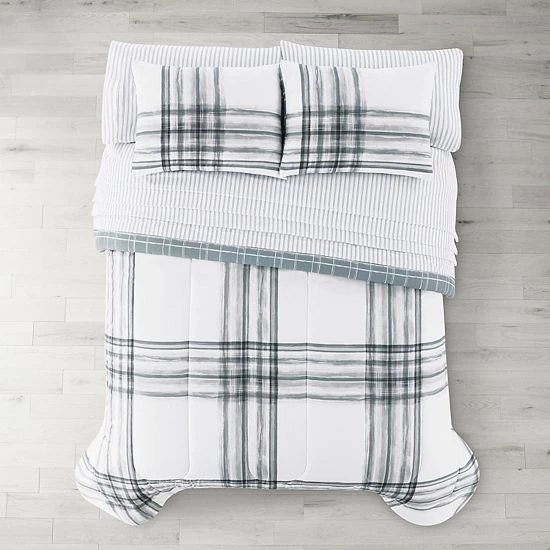The Big One® Landon Plaid Reversible Reversible Comforter Set With Sheets - Image 2