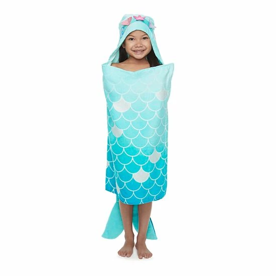 The Big One® Mermaid Hooded Bath Wrap