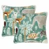 The Big One Kids™ Jungle 2-pack Printed Plush Throw Pillow Set