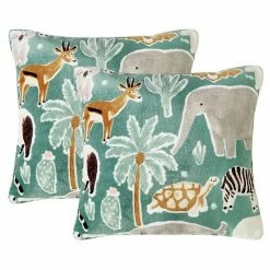 The Big One Kids™ Jungle 2-pack Printed Plush Throw Pillow Set