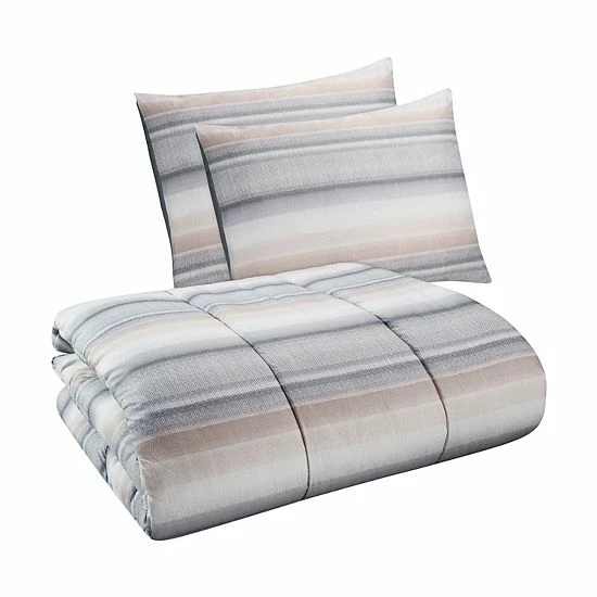 The Big One® Xavier Neutral Stripe Reversible Comforter Set With Sheets - Image 3