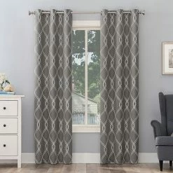 The Big One® 2-pack Kentfield Embroidery Room Darkening Window Curtain Set Navy