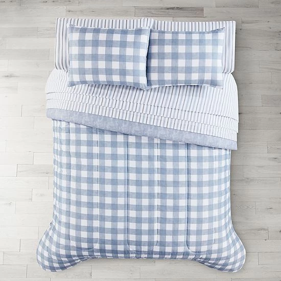 The Big One® Sawyer Gingham Reversible Comforter Set With Sheets - Image 2