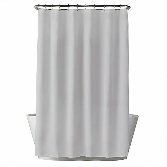The Big One® Solid Woven Shower Curtain White - Image 5