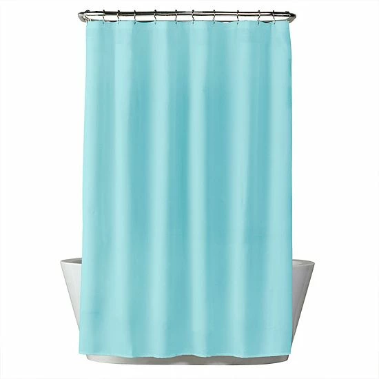 The Big One® Solid Woven Shower Curtain White - Image 7