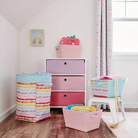 The Big One® Stripe Laundry Hamper Rainbow - Image 2